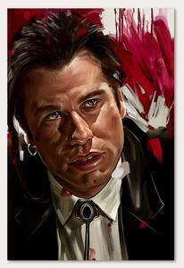 Obraz na plátne Pulp Fiction, John Travolta alias Vincent Vega - Dmitry Belov Rozmery: 40 x 60 cm