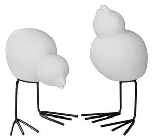 Veľkonočná dekorácia Swedish Birds White - set 2 ks