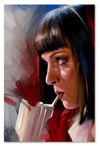 Obraz na plátne Pulp Fiction, Uma Thurman - Dmitry Belov Rozmery: 40 x 60 cm