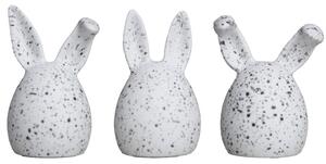 Veľkonočná dekorácia Triplets White Dot - set 3 ks