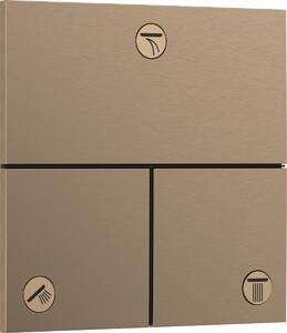 Hansgrohe ShowerSelect Comfort E, ventil pod omietku pre 3 spotrebiče, kartáčovaný bronz, HAN-15573140