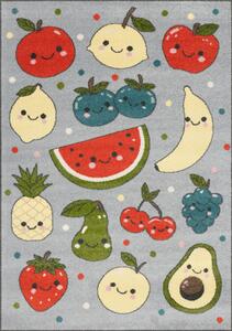 Koberec FD Funky Top Fruits svetlosivý