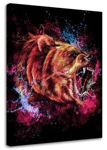 Obraz na plátne Zúrivý medveď - Dmitry Belov Rozmery: 40 x 60 cm