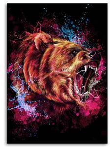 Obraz na plátne Zúrivý medveď - Dmitry Belov Rozmery: 40 x 60 cm
