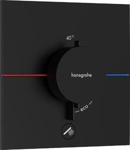 Hansgrohe ShowerSelect Comfort E, termostat pod omietku pre 1 spotrebič a ďalší výtok, čierna matná, HAN-15575670