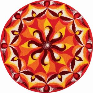 GRUND Mandala koberec TEMPERAMENT oranžová Rozmer: ø 100 cm