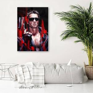 Obraz na plátne Terminátor, Arnold Schwarzenegger portrét - Dmitry Belov Rozmery: 40 x 60 cm