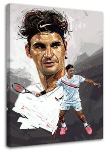 Obraz na plátne Roger Federer - Dmitry Belov Rozmery: 40 x 60 cm