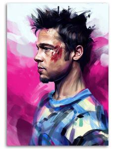Obraz na plátne Klub bitkárov, Brad Pitt alias Tyler Durden - Dmitry Belov Rozmery: 40 x 60 cm