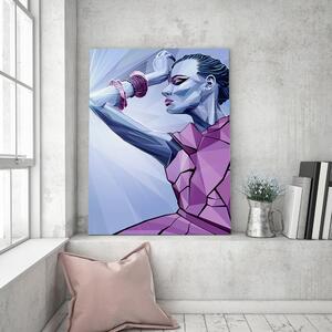 Obraz na plátne Žena vo fialovom - Dmitry Belov Rozmery: 40 x 60 cm