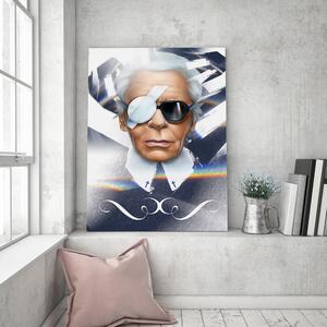 Obraz na plátne Portrét Karla Lagerfelda - Dmitry Belov Rozmery: 40 x 60 cm