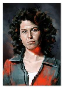 Obraz na plátne Votrelec, portrét Ellen Ripleyovej - Dmitry Belov Rozmery: 40 x 60 cm