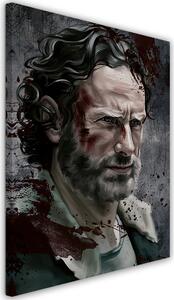 Obraz na plátne The Walking Dead, Portrét Ricka Grimesa - Dmitry Belov Rozmery: 40 x 60 cm