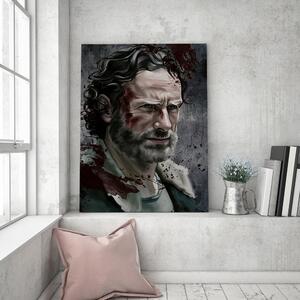 Obraz na plátne The Walking Dead, Portrét Ricka Grimesa - Dmitry Belov Rozmery: 40 x 60 cm