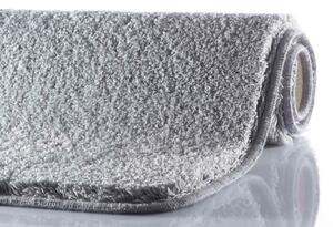 GRUND Kúpeľňová rohožka MELANGE strieborná Rozmer: 47x50 cm - na poklop WC alebo ako sedadlo na stoličku