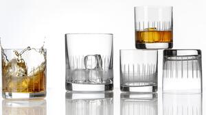 Crystalex poháre na whisky 280 ml (4ks) + zásobník na ľad (1 ks)