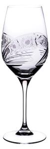Onte Crystal Bohemia Crystal ručne brúsené poháre na červené víno Kométa 450 ml 2KS