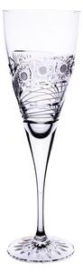 Onte Crystal Bohemia Crystal ručne brúsené poháre na biele víno Kométa 260 ml 2KS