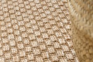 Dywany Łuszczów Kusový koberec Timo 6272 Dark beige kruh – na von aj na doma - 120x120 (priemer) kruh cm