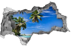 Diera 3D v stene nálepka Tropické pláže nd-b-32258072
