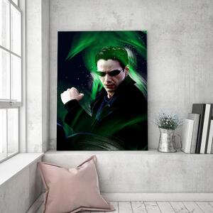 Obraz na plátne Matrix, Keanu Reeves alias Neo - Dmitry Belov Rozmery: 40 x 60 cm