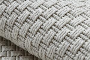 Dywany Łuszczów Kusový koberec Timo 6272 White kruh – na von aj na doma - 150x150 (priemer) kruh cm