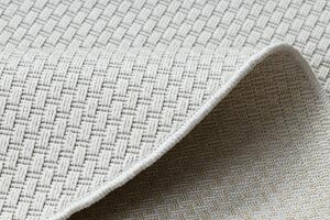 Dywany Łuszczów Kusový koberec Timo 6272 White kruh – na von aj na doma - 120x120 (priemer) kruh cm