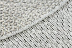Dywany Łuszczów Kusový koberec Timo 6272 White kruh – na von aj na doma - 200x200 (priemer) kruh cm