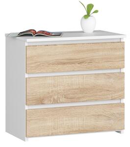 Nočný stolík CL3 60 cm biely / sonoma