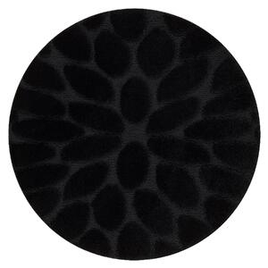 Kúpeľňový koberec SUPREME kruh STONES, čierny