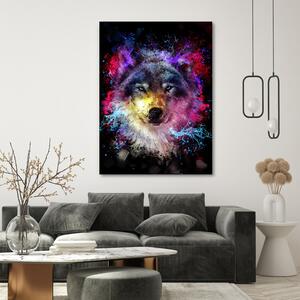 Obraz na plátne Farebný vlk - Dmitry Belov Rozmery: 40 x 60 cm