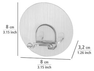 WENKO Nástenný háčik dvojitý BEZ VŔTANIA StaticLoc OSIMO matný 3x8x8 cm