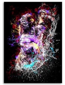 Obraz na plátne Dúhový tiger - Dmitry Belov Rozmery: 40 x 60 cm
