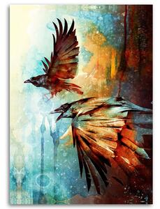 Obraz na plátne Dvaja lietajúci vtáci - Barrett Biggers Rozmery: 40 x 60 cm