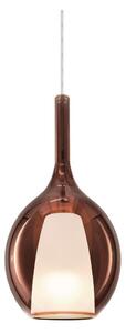 Ideal Lux - Luster na lanku KALIQUE 1xE27/42W/230V pr. 18 cm dymovo-medený