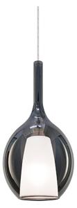 Ideal Lux - Závesné svietidlo na lanku KALIQUE 1xE27/42W/230V priemer 18 cm dymovo-čierna