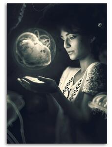 Obraz na plátne Dievča s mágiou v rukách - Barrett Biggers Rozmery: 40 x 60 cm