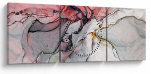 Obraz abstrakcie (s hodinami) (90x30 cm)