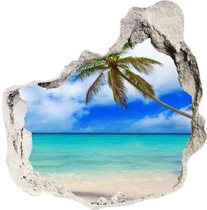 Díra 3D ve zdi nálepka Karibskej pláži nd-p-143577240