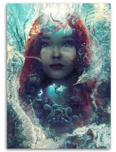 Obraz na plátne Malá morská víla Arielka - Barrett Biggers Rozmery: 40 x 60 cm