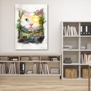 Obraz na plátne Mačka v čarovnom lese - Barrett Biggers Rozmery: 40 x 60 cm