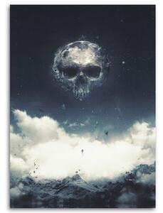 Obraz na plátne Lebka na oblohe - Barrett Biggers Rozmery: 40 x 60 cm