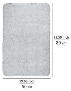 Svetlosivá textilná kúpeľňová predložka 50x80 cm Saravan – Wenko