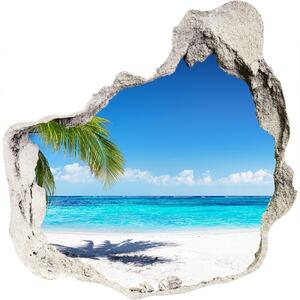 Díra 3D ve zdi nálepka Tropické pláže nd-p-102463727