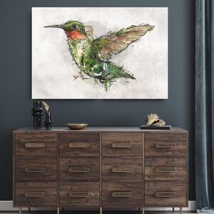 Obraz na plátne Kolibrík a čarovný les - Barrett Biggers Rozmery: 60 x 40 cm