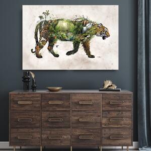 Obraz na plátne Tiger a spomienky - Barrett Biggers Rozmery: 60 x 40 cm