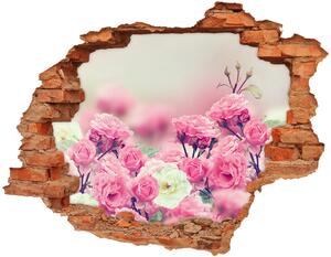 3D diera na stenu Kvety divoká ruža nd-c-84071229