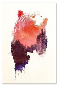 Obraz na plátne Les v podobe medveďa - Robert Farkas Rozmery: 40 x 60 cm