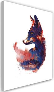Obraz na plátne Malá fialová líška - Robert Farkas Rozmery: 40 x 60 cm
