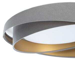 LED stropné svietidlo GALAXY MODERN LED/24W/230V, priemer 55 cm, sivá/zlatá